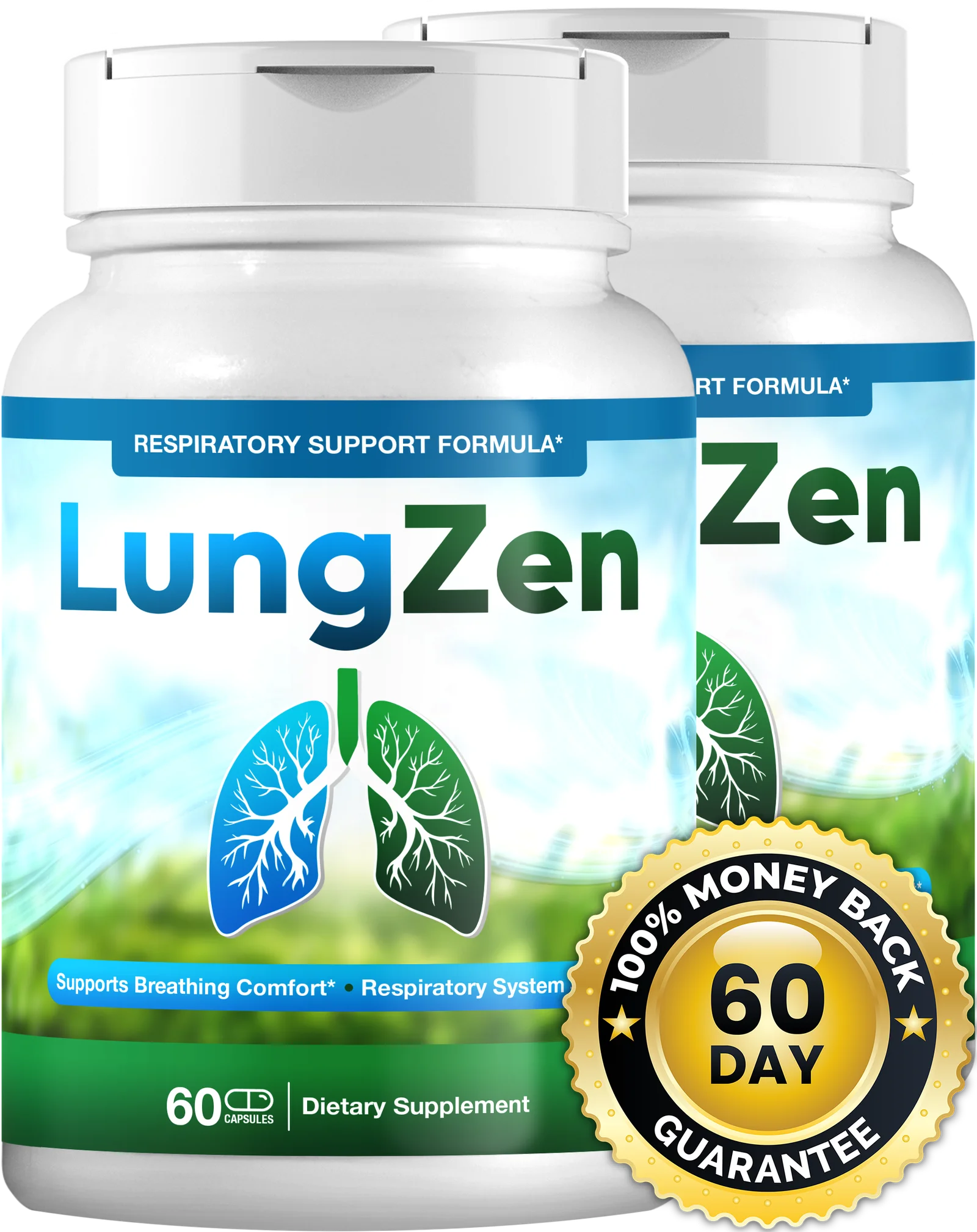 LungZen 2 bottle package - 60-day supply for Canada
